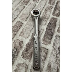 Craftsman 43788 Thumb Wheel Ratchet 3/8" Drive Vintage Fine Tooth Round Head USA